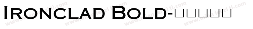 Ironclad Bold字体转换